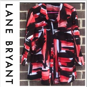 Lane Bryant pleated blouse